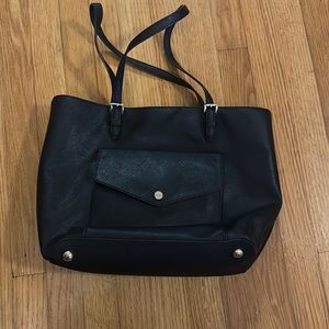 Black Stefano leather Michael Kors tote
